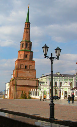 The Falling Tower of Kazan (built in 1645-1650) that is 2 meters higher than The Falling Tower of Pisa 