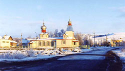 Traditional Church in Winter