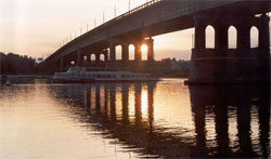 Leningrad bridge over the Irtysh